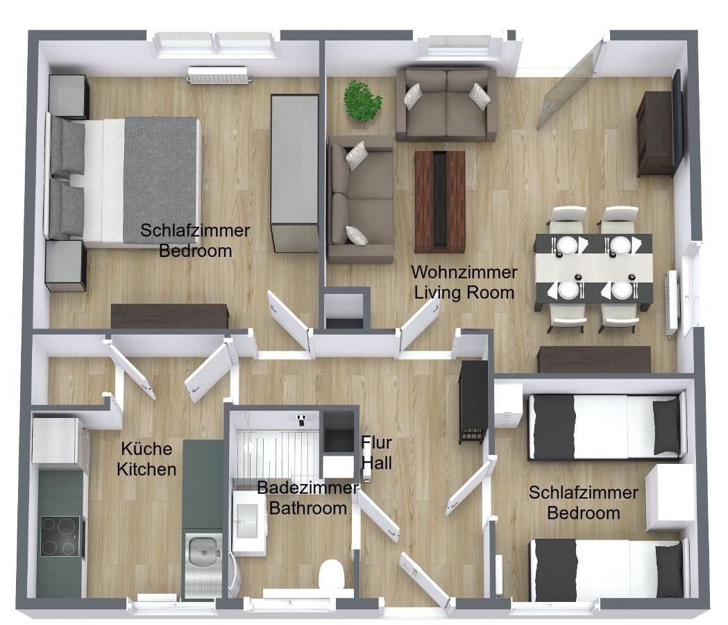 Ferienhaus Kirschbluete 몬샤우 외부 사진